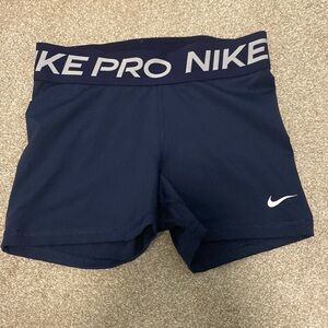 Navy nike pros size small